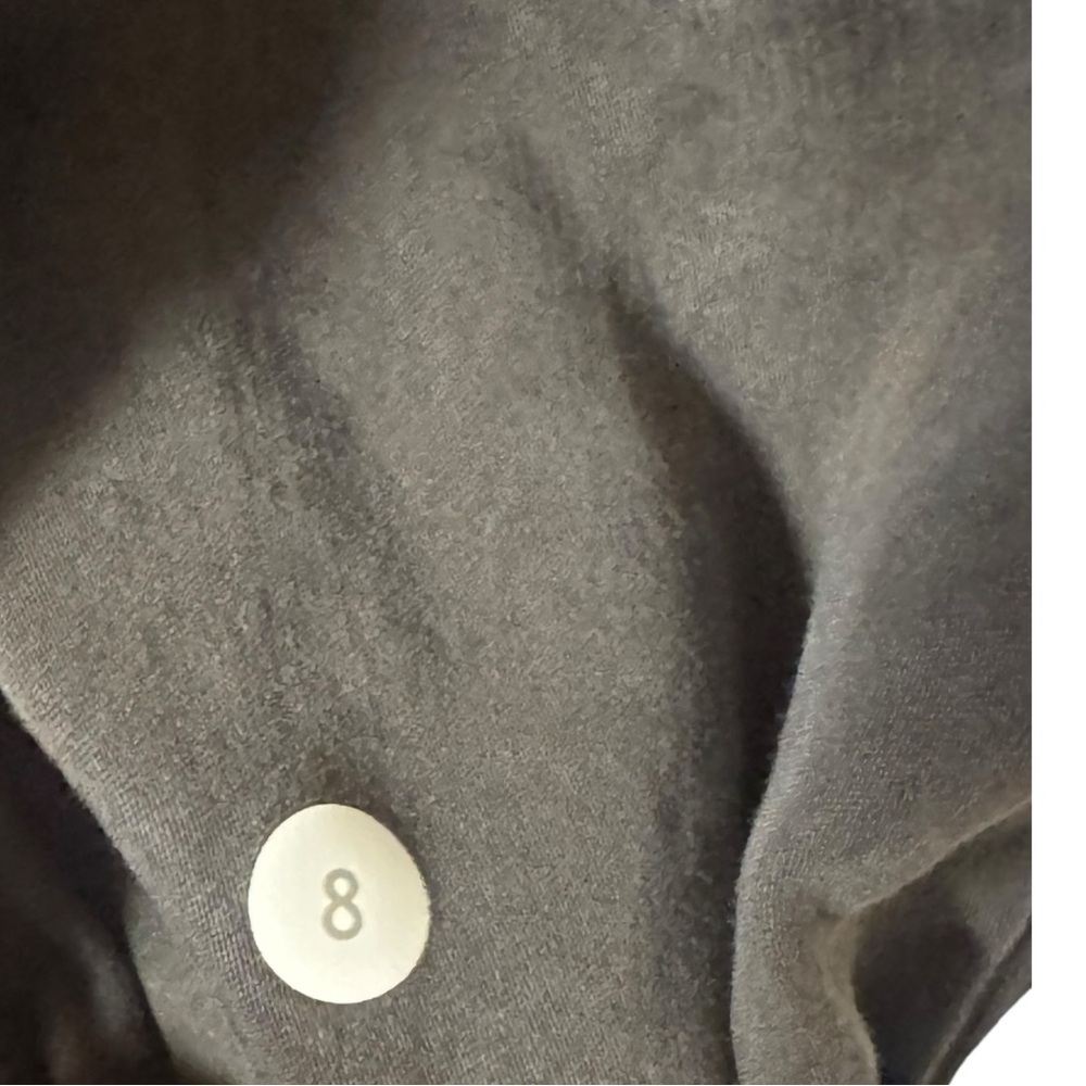 Lululemon Cool Down Reversible Jacket Grey Womens Size 8 Ruched Stretch Dance - Picture 11 of 12
